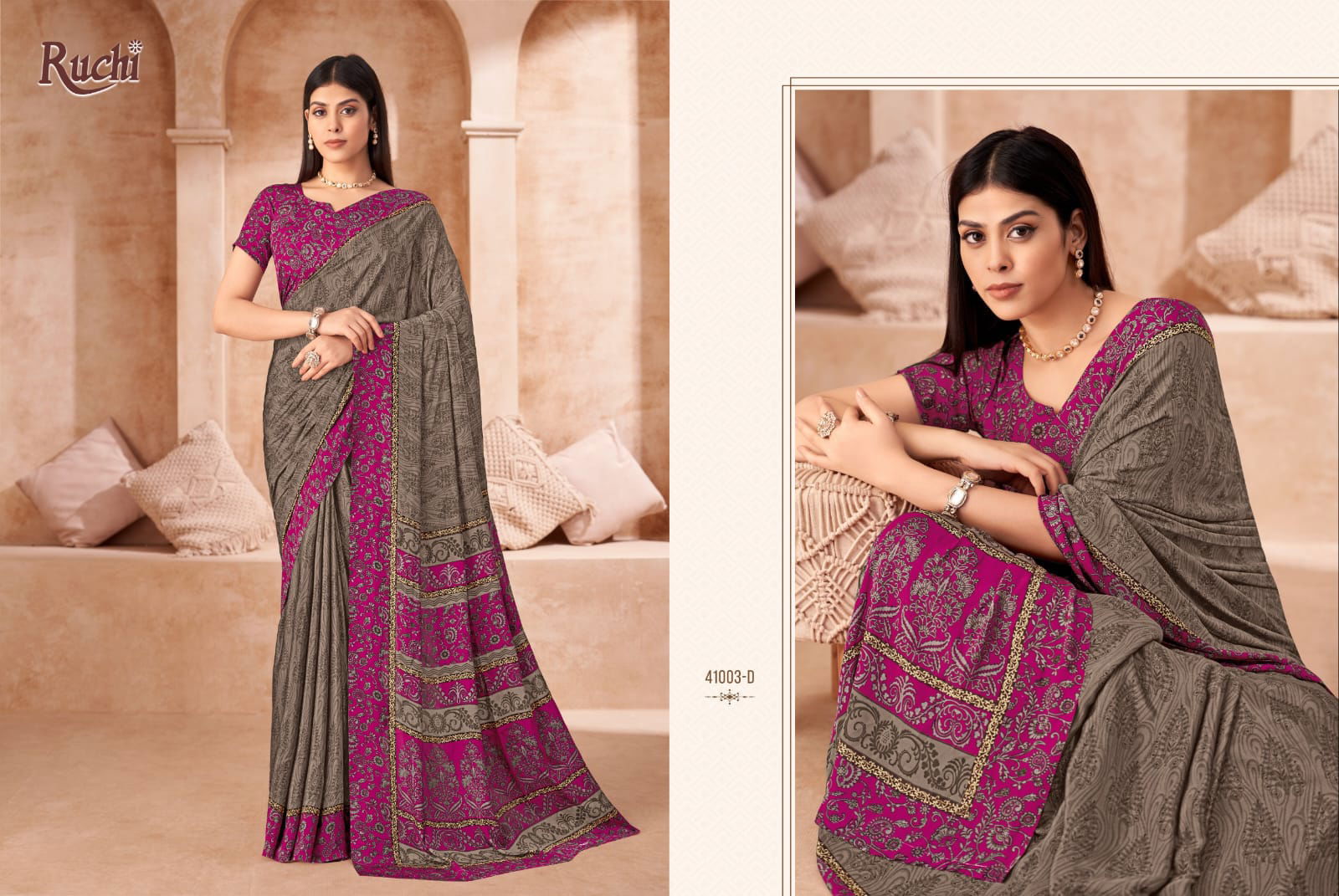 Vivanta Silk 43 By Ruchi Crepe Silk Daily Wear Saree Orders In India